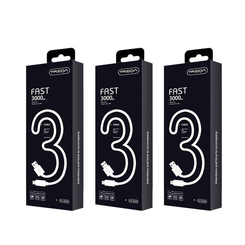 Treqa Καλώδιο USB σε lightning IOS 3m CA-8082 – USB-C to lightning cable Treqa