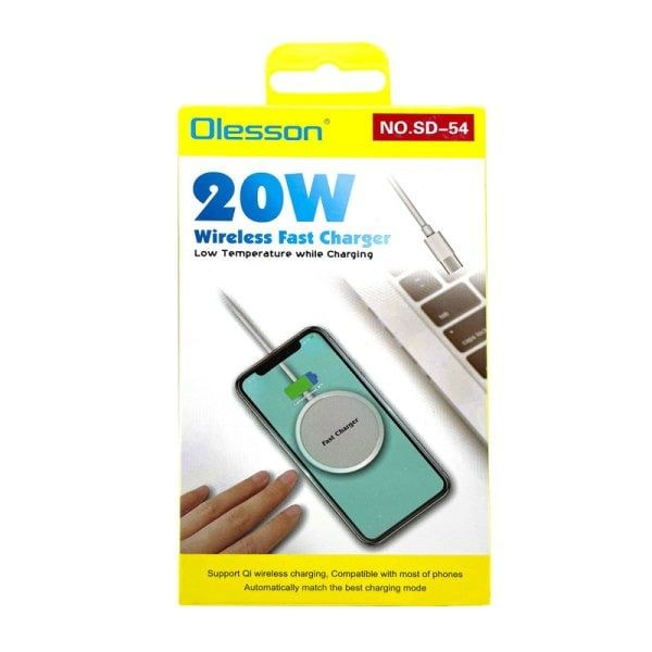 Olesson 20W Ασύρματος γρήγορος φορτιστής SD-54 - Wireless fast charger Olesson