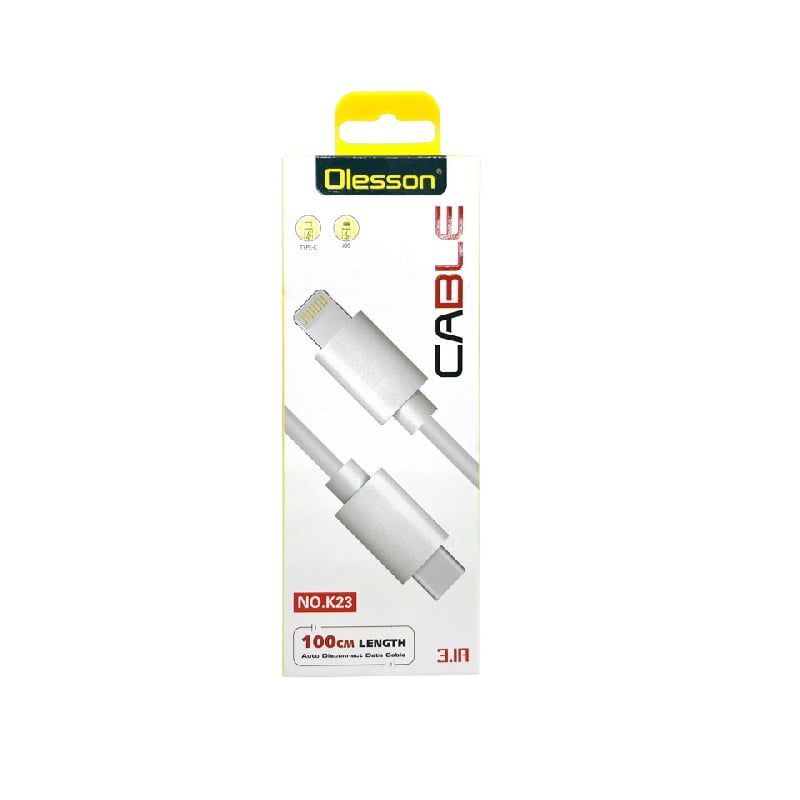 Olesson Καλώδιο Δεδομένων Type-C σε Lightning IOS 1m 3.1A NO.K23 - Data Cable Olesson