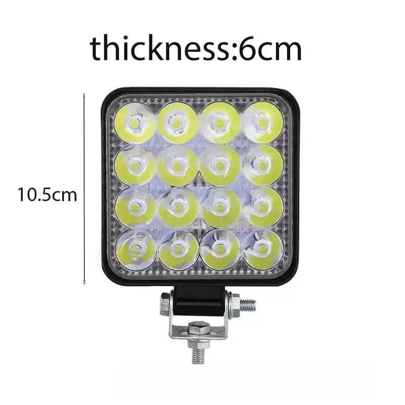 Προβολέας αυτοκινήτου Τετράγωνο 16LED 48W 6.5cm – Car Super-power Square LED OEM