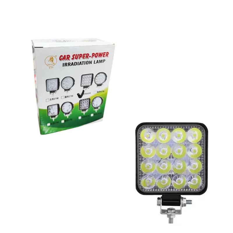 Προβολέας αυτοκινήτου Τετράγωνο 16LED 48W 6.5cm – Car Super-power Square LED OEM