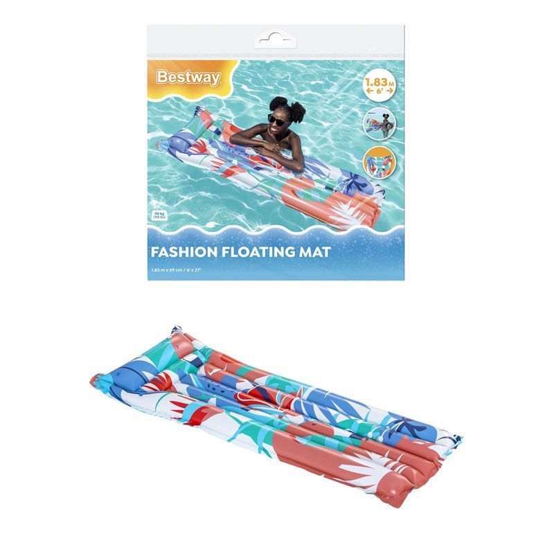 Bestway Fashion Φουσκωτό Στρώμα Θαλάσσης 183cm #44033 - Bestway inflatable floating mat OEM