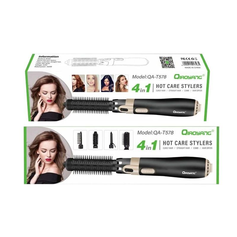 QIAOYANG Ηλεκτρική Βούρτσα Ζεστού Αέρα 4 σε 1 - Professional Hot Air Brush QA-T578 OEM
