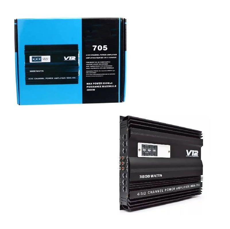 Ενισχυτής αυτοκινήτου 4 καναλιών WDK-V705 – Amplificateur OEM