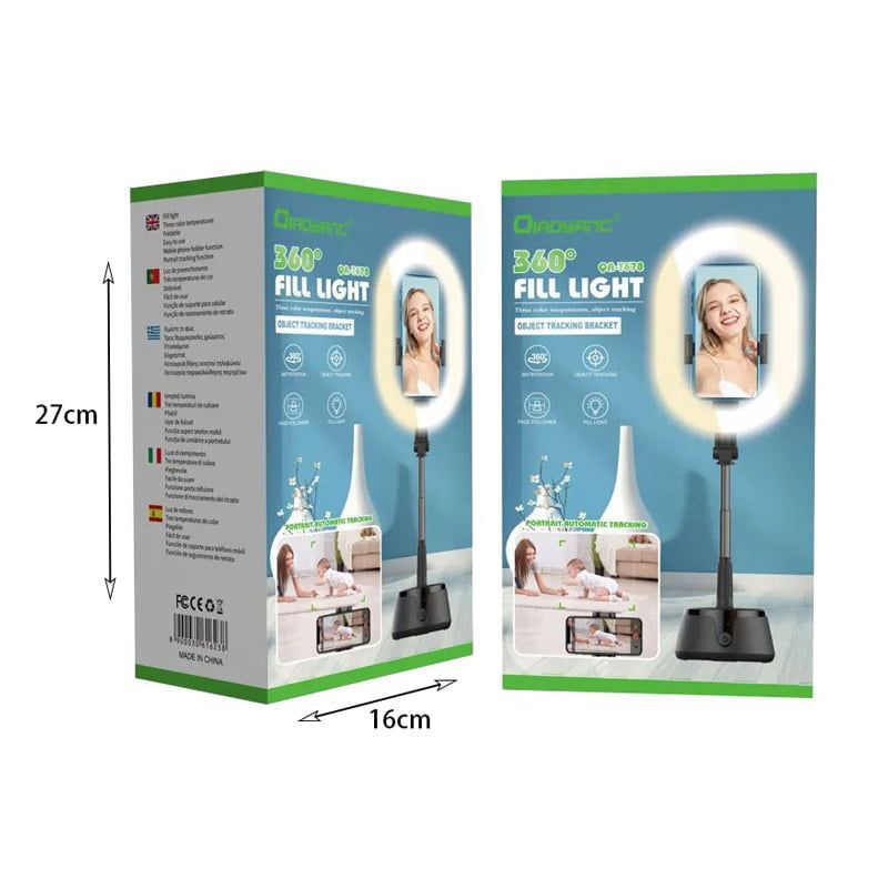 Qiaoyang LED Ring Light με Βάση QA-T678 – 360° Fill Light Qiaoyang