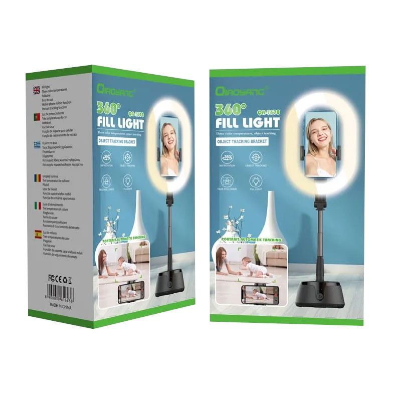 Qiaoyang LED Ring Light με Βάση QA-T678 – 360° Fill Light Qiaoyang