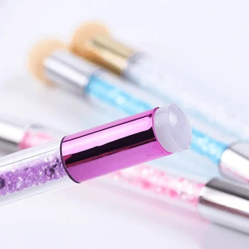 Πινέλο Nail Art για Ombre- Babyboomer σχέδιο στα νύχια με stamper σιλικόνης - Nail art tool ombre OEM