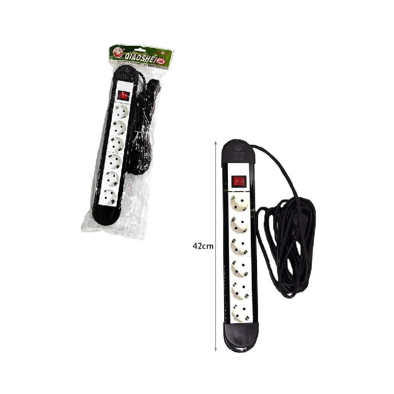 Qiaosheng πολύμπριζο 6 θέσεων με διακόπτη 5m 16A/250V~2500W - 6-position multi-socket with switch OEM