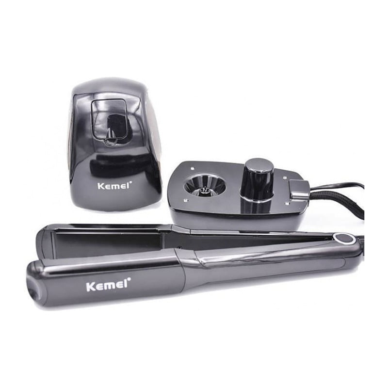 Kemei KM-9090 Επαγγελματική Πρέσα Μαλλιών με Ατμό - Steam plywood OEM