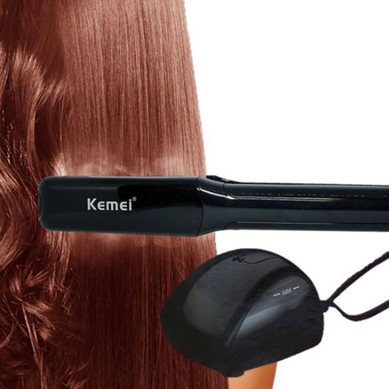 Kemei KM-9090 Επαγγελματική Πρέσα Μαλλιών με Ατμό - Steam plywood OEM