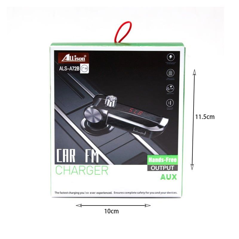 Allison FM Transmitter Αυτοκινήτου με Bluetooth ALS-A72B - Car FM charger wireless Allison