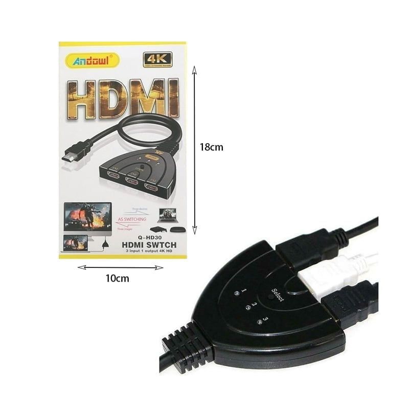 Andowl Μετατροπέας HDMI 4K HD Q-HD30 - HDTV Switch ANDOWL