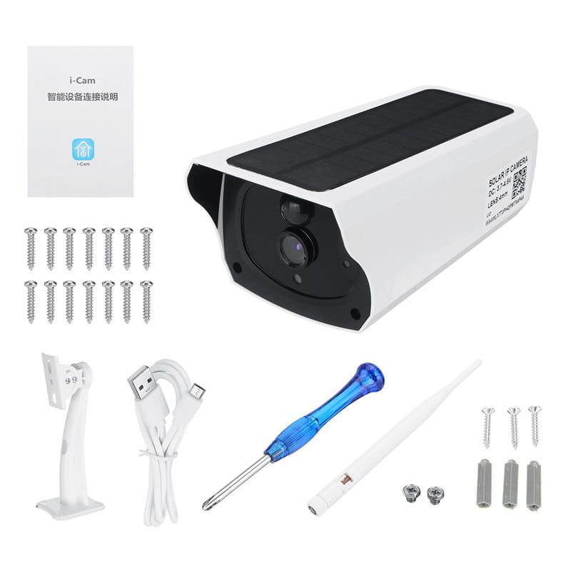 Ηλιακή Ασύρματη Επιτοίχια IP WiFi Κάμερα - Low Power IP WiFi Solar Bullet Camera OEM