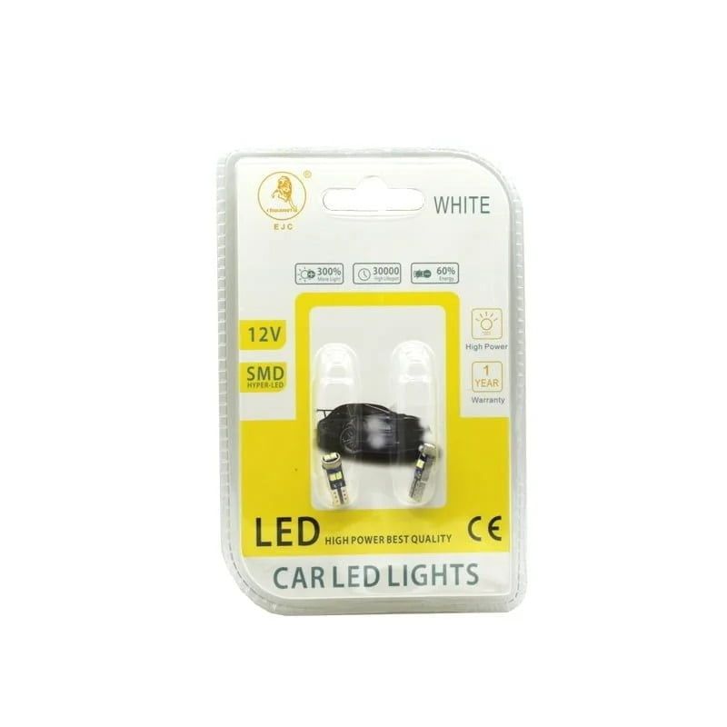 EJC Λάμπες Αυτοκινήτου T5-6 Led 12V 2τμχ ψυχρό φως – LED light OEM