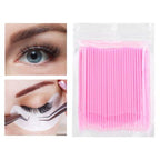 Μίας χρήσης microbrush lash επέκταση βλεφαρίδων 100τεμ.- Μπατονέτα βλεφαρίδας - All Eyelash Lifting OEM