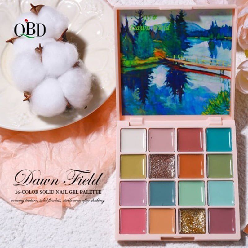 Gel Νυχιών Solid Nail Gel QBD 16 colors Painting Gel Soak-Off OEM