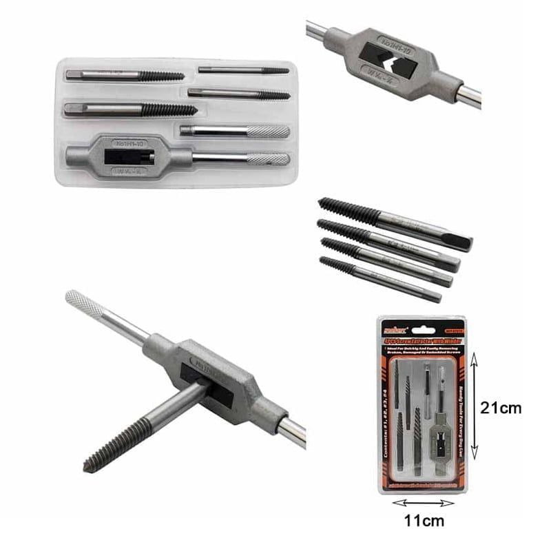 HORUSDY Σετ Τρυπανιών Βιδωτός Εξολκέας 4τμχ SDY-97315 - Screw Extractor with Winder 4pcs Horusdy
