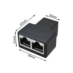AOWEIXUN OR VESION Αντάπτορας ethernet 1 σε 2 -Ethernet Splitter 1 to 2 AOWEIXUN