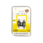 EJC Λάμπες Αυτοκινήτου Canbus LED 12V 2016-T10 39mm 2τμχ ψυχρό φως - LED light EJC
