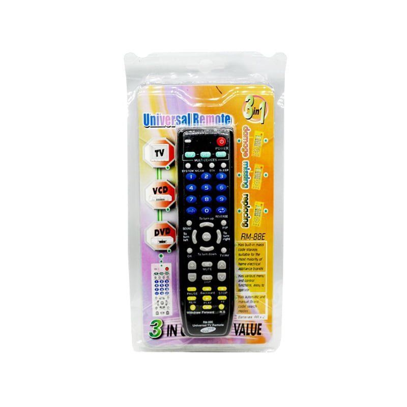 Universal τηλεχειριστήριο τηλεόρασης 3 σε 1 - Universal TV remote control RM-88E OEM