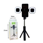 Selfie Stick με Τρίποδο & Remote Control με Διπλό LED Φωτισμό P40S-F - Mini Live Broadcast Selfie Stick Stand 2 LED P40S-F OEM