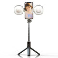 Selfie Stick με Τρίποδο & Remote Control με Διπλό LED Φωτισμό P40S-F - Mini Live Broadcast Selfie Stick Stand 2 LED P40S-F OEM