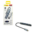 Andowl Αντάπτορας Hub Type-C σε 4 Θύρες USB 3.0 4 in 1 Q-HU806 - Hub Adapter 4 in 1 OEM