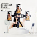 Βάση στήριξης κινητού 3 θέσεων - Multiple live broadcast stand K211 OEM