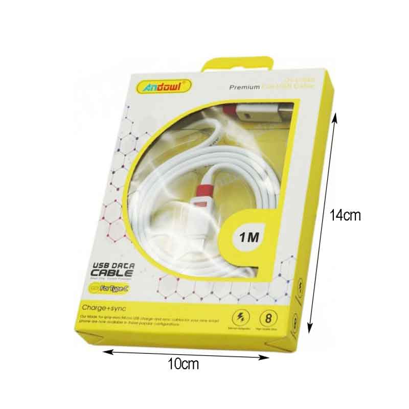 Andowl Καλώδιο μεταφοράς δεδομένων USB 2.0 1m Type-C QY-C068B - Data Cable ANDOWL