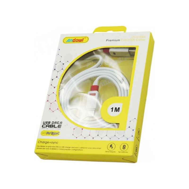 Andowl Καλώδιο μεταφοράς δεδομένων USB 2.0 1m Type-C QY-C068B - Data Cable ANDOWL