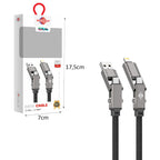 Wisdomup Καλώδιο Φόρτισης και Δεδομένων USB σε Lightning με Μεταλλικά Βύσματα 60W SJX-48 - USB to Lightning Fast Charging Data Cable 60W with Metal Connectors OEM