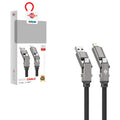 Wisdomup Καλώδιο Φόρτισης και Δεδομένων USB σε Lightning με Μεταλλικά Βύσματα 60W SJX-48 - USB to Lightning Fast Charging Data Cable 60W with Metal Connectors OEM