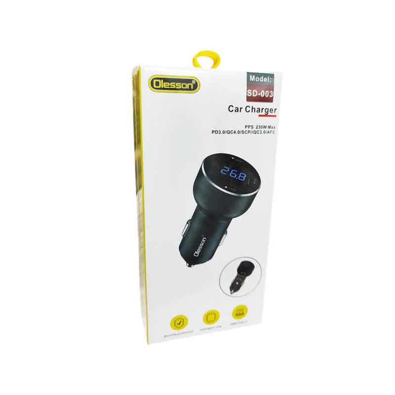 Olesson Φορτιστής αυτοκινήτου USB-Type-C 230W SD-003 - Car charger Olesson