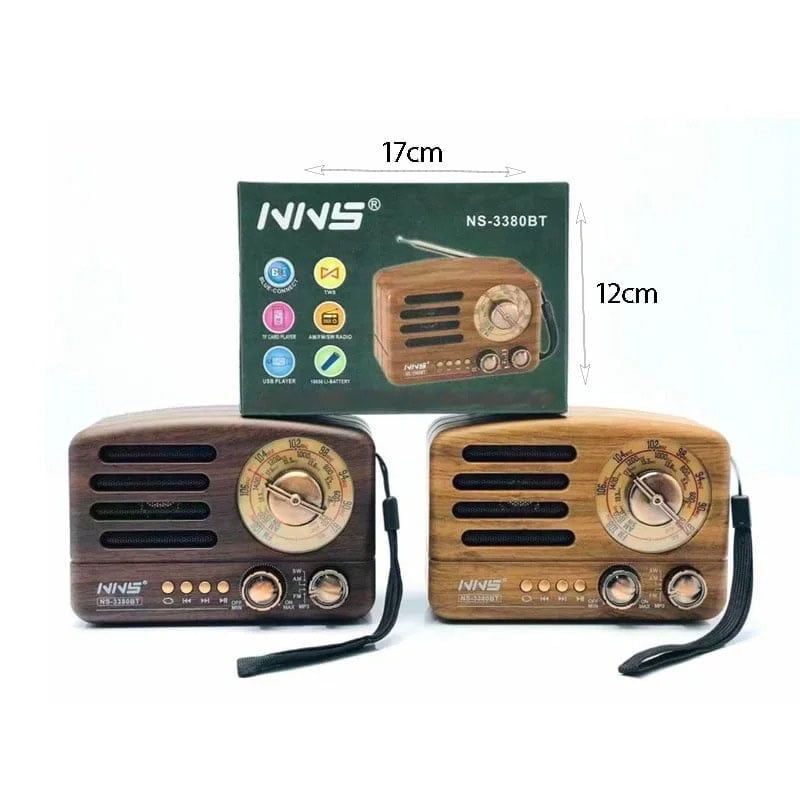 NNS Ραδιόφωνο NS-3380BT - Radio - Καφέ NNS