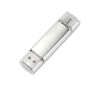 USB stick 32GB με σύνδεση USB & Micro USB - USB flash drive double application - Ασημί - Κόκκινο - Μαύρο OEM
