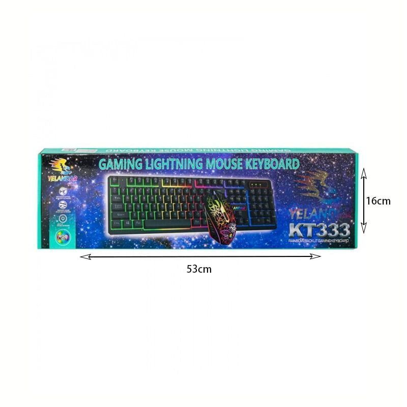 Yelandar Gaming Πληκτρολόγιο και ποντίκι KT333 Yelandar