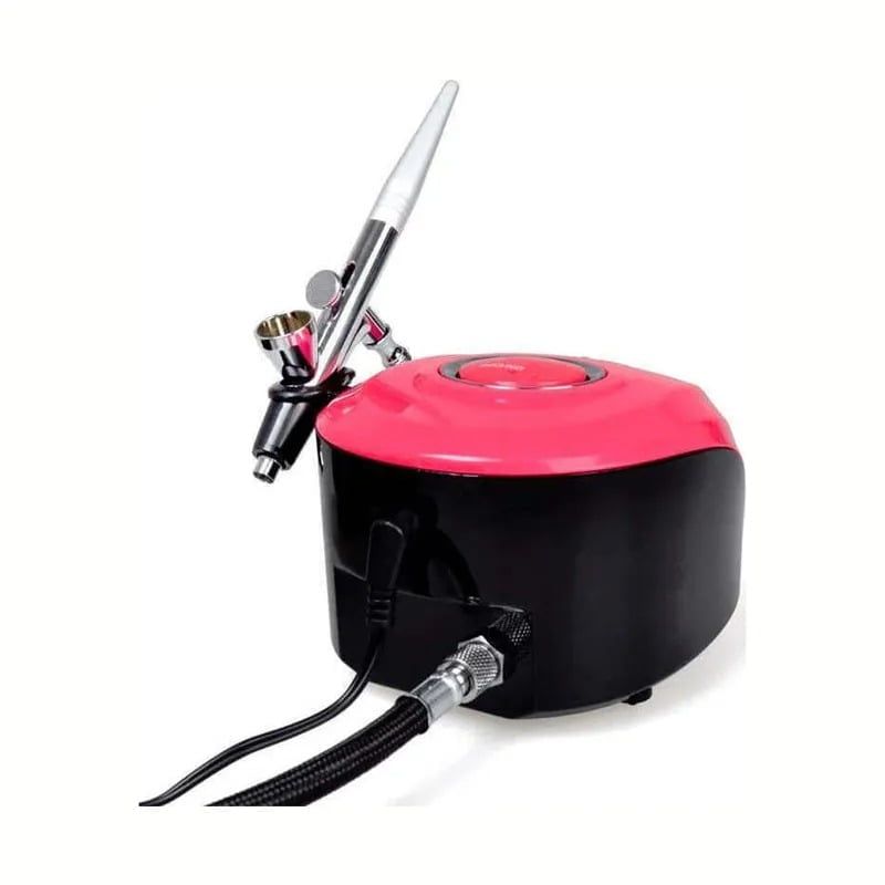 Επαγγελματικός αερογράφος BT-19 - Nail Airbrush Kit - Ροζ OEM