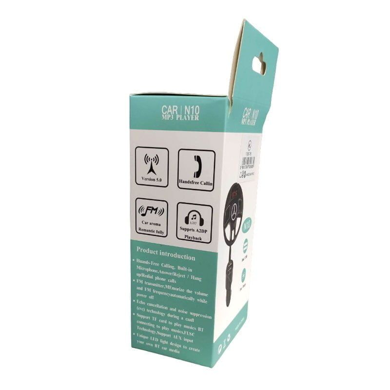 N10 Φορτιστής - Transmitter αυτοκινήτου με MP3, FM & 2 θύρες USB - Car modulator transmitter OEM