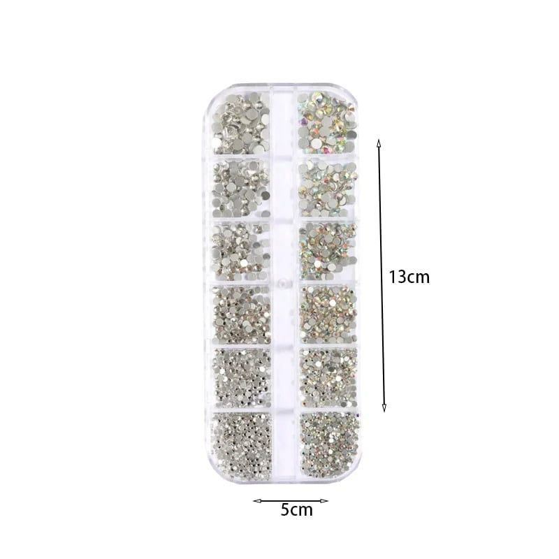 Στρασάκια νυχιών Ασημί #302- Nail accessories OEM