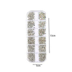 Στρασάκια νυχιών Ασημί #302- Nail accessories OEM