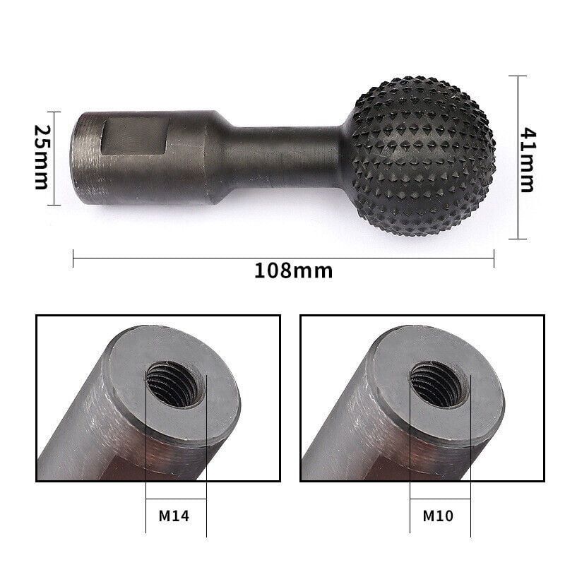 Ράσπα ξύλου στρογγυλή - Hotaitools spherical spindles for angle grinder OEM