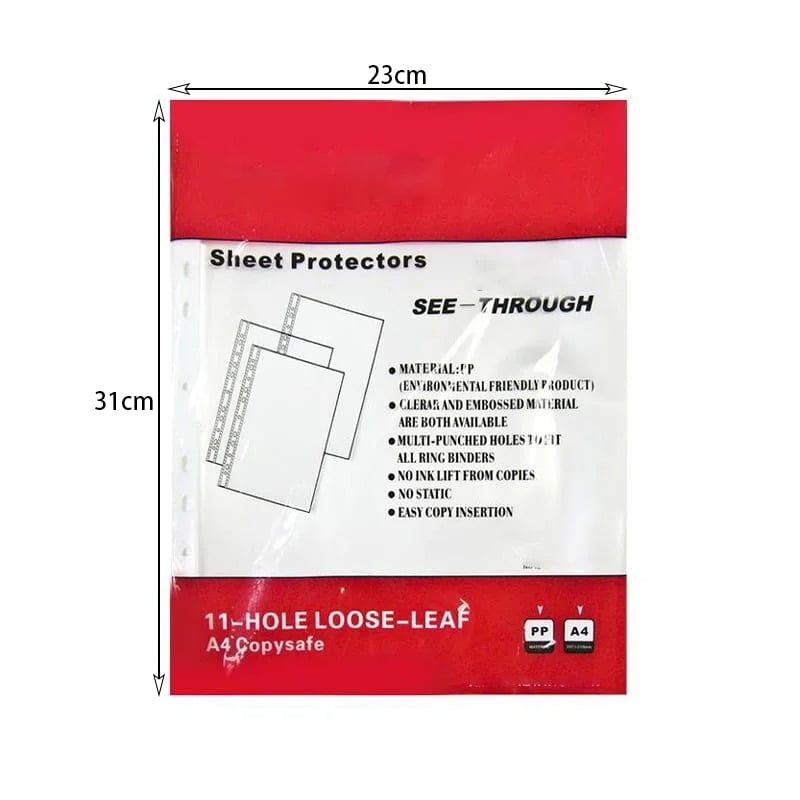 XMZ Ζελατίνες Α4 50τεμ - Sheet Protectors A4 50pcs XMZ