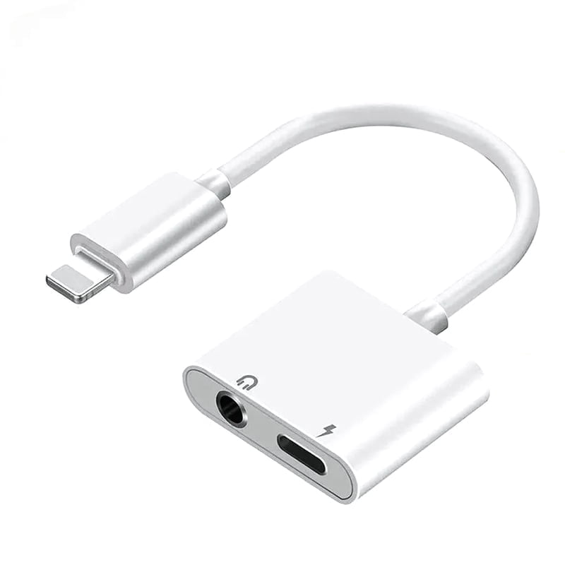 Αντάπτορας κινητού Lightning To 3.5mm Jack & Lightning Charging Adapter