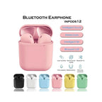Ακουστικά Bluetooth Inpods 12 - Bluetooth earphones Inpods 12 - Ροζ OEM