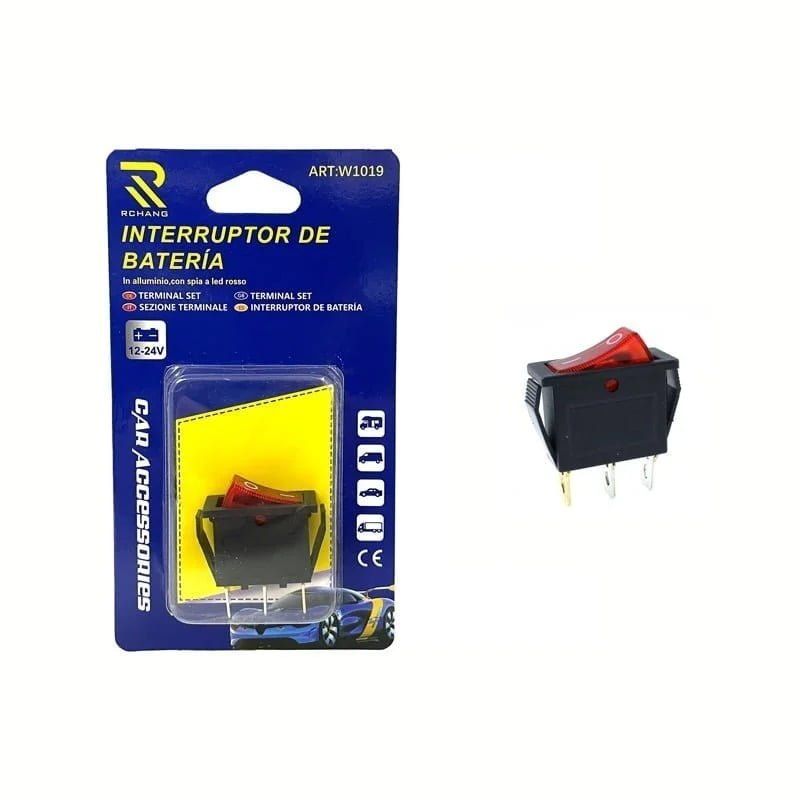 Rchang Διακόπτης Μπαταρίας Αυτοκινήτου 12–24V με Κόκκινο LED W1019 KCD3-1022- Car switch RCHANG