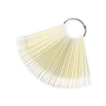 Δειγματολόγιο Νυχιών Μπρελόκ Οβάλ 50τμχ - Nail sample 50pcs - Γαλακτερό OEM