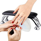 Arm rest manicure με χώρο υποδοχής συσκευής πολυμερισμού - Manicure leather and pillow hand rest - Ροζ OEM
