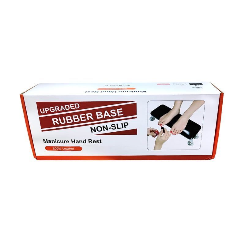 Arm rest manicure με χώρο υποδοχής συσκευής πολυμερισμού - Manicure leather and pillow hand rest - Ροζ OEM