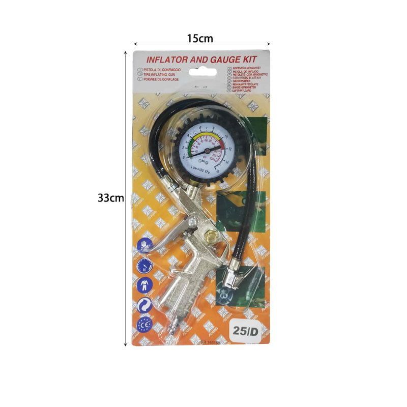 Πιστόλι αέρος ελαστικών με μανόμετρο - Inflator and gauge kit OEM