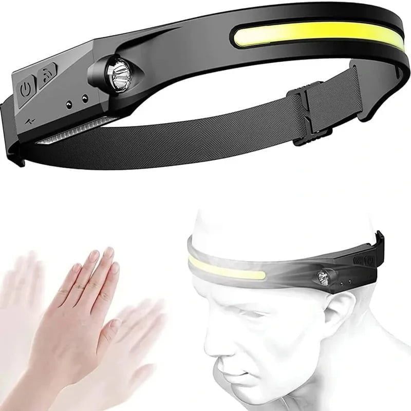 Επαναφορτιζόμενος USB φακός κεφαλής LED - All prespectives induction headlamp OEM